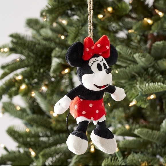 Pottery Barn Kids Disney Mickey Mouse & Minnie Mouse Plush Ornaments- Set of Two - Picture 3 of 10